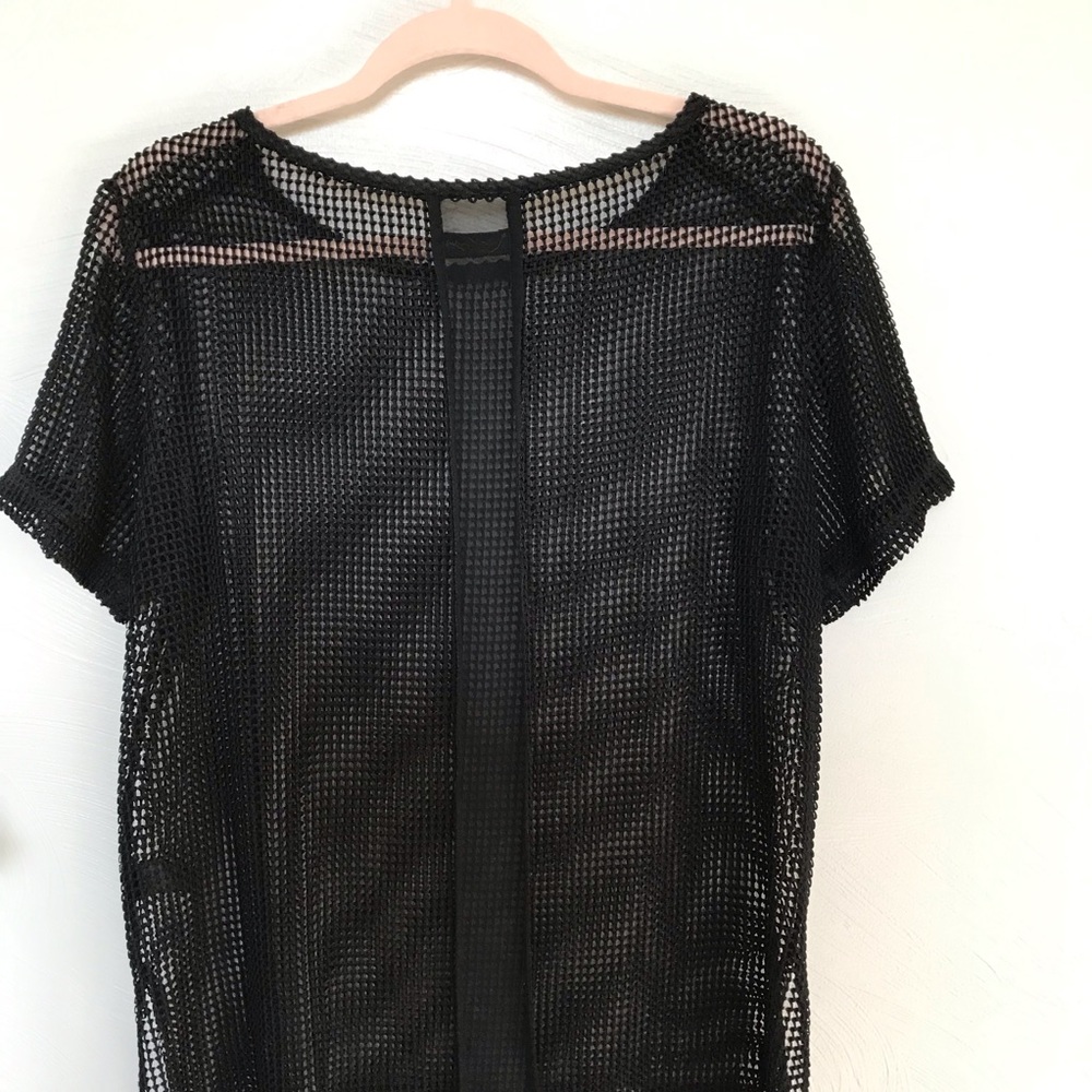 rag & bone Black Mesh Knit Top - Picture 9 of 9